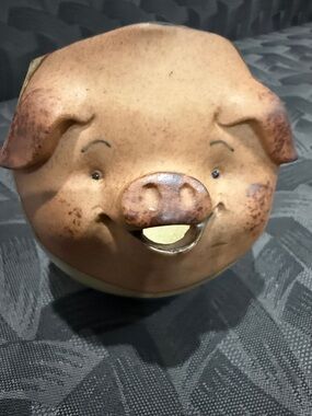 Cutest Handmade Pig Face creamer stoneware Terracotta coffee gravy farm kitchen